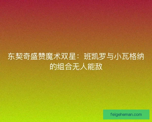 东契奇盛赞魔术双星：班凯罗与小瓦格纳的组合无人能敌